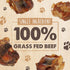 (8 Pack) 100% Mighty Paw Naturals Dog Bones - Cow Knee Caps & Knuckle Bones for Dogs | Natural Beef Knee Caps, Meaty