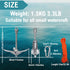 Kayak Anchor Kit, 1.5/3.5lb Small Boat Folding Grapnel Anchor with 32.8 ft Tow Rope