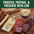 1 Inches 12 Inches, 1 Summer 25 Count Pack LEM Products Mahogany Fibrous Casings, x Non-Edible Sausage Casings, Stuffs