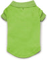 Zack & Zoey Cotton Polo Shirt for Dogs, Parrot Green, 12" Small