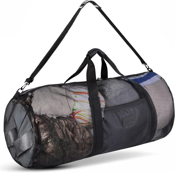 Fitdom 129L 35" Large Mesh Duffle Bag for Scuba Dive or Snorkel