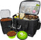 PetAmi Dog Travel Bag - Organizer with Food Container, Bowls & Accessories