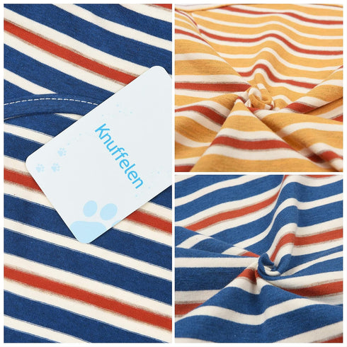 Dog Shirts Cotton Striped T-Shirt, Summer Pet Clothes for Small Dogs, 2-Pack Soft Puppy Apparel Cat Tee