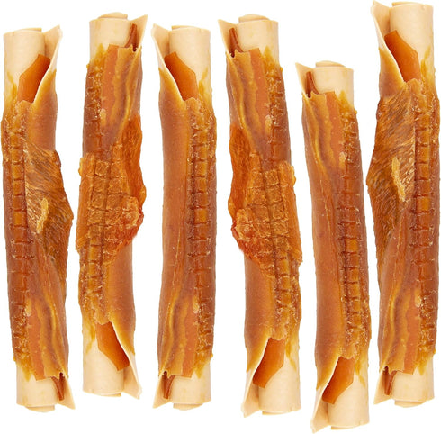 DreamBone Triple Flavor Rolls, 6 Count, Rawhide-Free Chews for Dogs