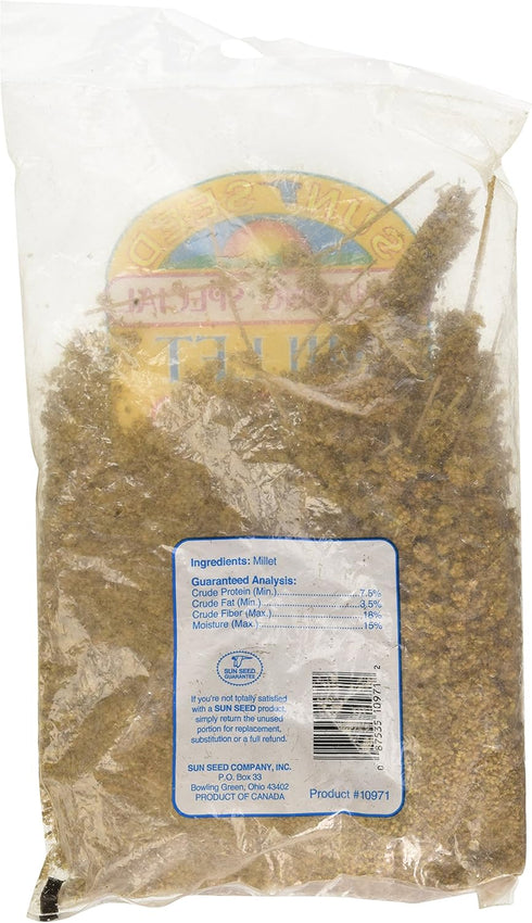 Sun Seed Company Bss10971 Small Bird Millet Spray Treats, 7-Ounce