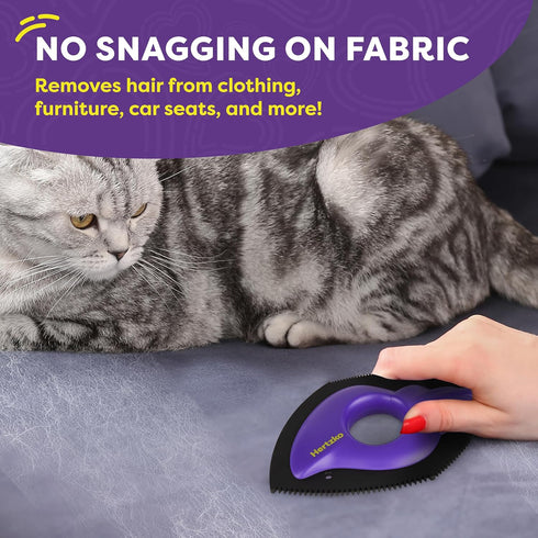 Hertzko Slicker Brush & Pet Hair Remover - Self Cleaning Deshedding Brush for Pets, Cat & Dog Hair Remover for Clothes