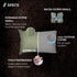 Klymit Drift Camping Pillow, Shredded Memory Foam Travel Pillow with Reversible Cover, Green, Regular