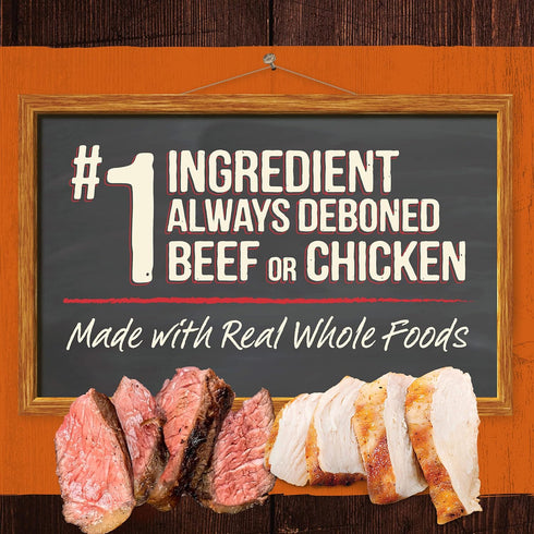 Merrick Grain Free Premium Canned Dog Food, Soft & Healthy, Real Beef & Chicken Variety Pack - 9.5 lb Can, Pack of 1