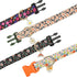 Flower Patterns Dog Collar with Accessories, Soft Cotton Collars for Small Medium Large Female and Male Dogs (Daisy L)