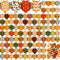 Sanwuta 120 Pcs Thanksgiving Fall Bandanas for Dogs Bulk Pumpkin Maple Leaf