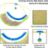 PETMAKER Interactive Cat Toy Rocking Activity Mat- Swing Playing Station with Sisal Scratching Area, Hanging Toy