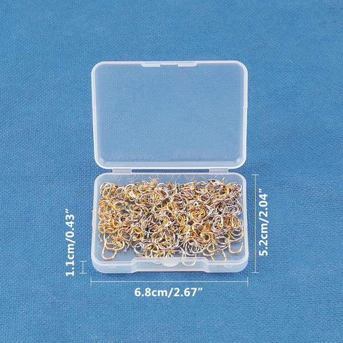 SUPERFINDINGS 300pcs Fishing Spinner Clevis, U-Shaped Brass Links for Lure Making Fishing Accessories