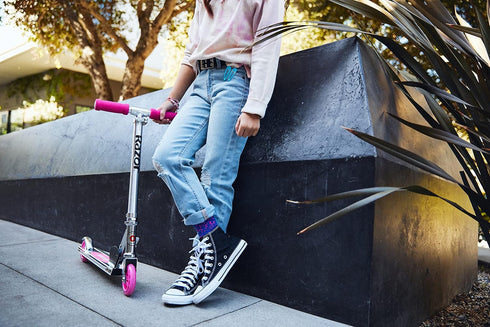 Lightweight Razor A Kick Scooter for Kids - Foldable Aluminum Frame with Adjustable Handlebars