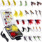 PLUSINNO Fly Fishing Flies Kit, 26/78Pcs Handmade Trout Bass Fishing Gear with Dry/Wet Flies, Streamers, Fly Box