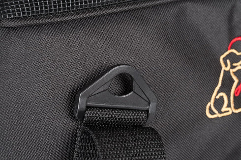 Soft-Sided Pet Carrier for Cats and Small Dogs - Black Medium Size, Washable 600D Oxford Cloth, Airline Approved Travel