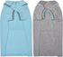 Blueberry Pet Back to School Dog Polo Shirts - 2-Pack Cotton Outfit for Small Pets in Sky Blue + Light Grey