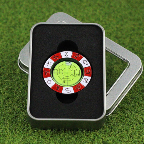 Golf Green Reader Magnetic Zinc Alloy Bubble Level, High Precision Ball Markers for Putting Green Accessories