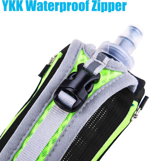 LERMX Quick Grip Chill Handheld Soft Flask Water Bottle - 17 oz Hydration Pack in Black