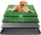 ondware Dog Grass Pad with Tray,35x23in Dogs Potty Tray with 2-Pack Upgraded