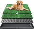 ondware Dog Grass Pad with Tray,35x23in Dogs Potty Tray with 2-Pack Upgraded