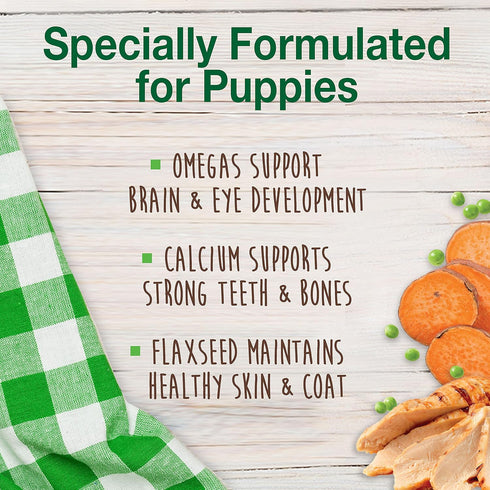 Nylabone Healthy Edibles Natural Puppy Chews, Long Lasting Turkey & Sweet Potato Flavor, X-Small/Petite (4 Count)