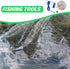 TOMETURE 1.2m Hand Cast Fishing Net with Aluminum Alloy Frame and Steel Weights, Height Circular Throwing Net