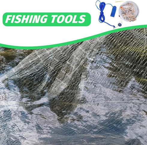 Small Hand Cast Fishing Net with Aluminum Ring and Steel Weights Fine Mesh Bait Throw Net for Freshwater Shrimp