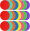 SIFENYU Poly Spot Markers Rubber Floor Dots 9 inch 8/16/24 Pcs Flat Cones
