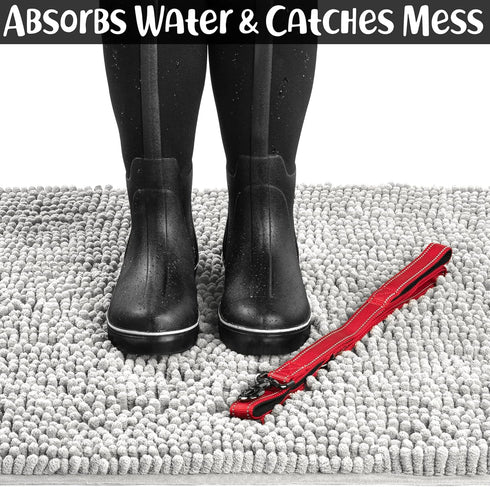 DogBuddy Super Absorbent Dog Door Mat, Waterproof Non-Slip Floor Mats for Pets, XL, Mist