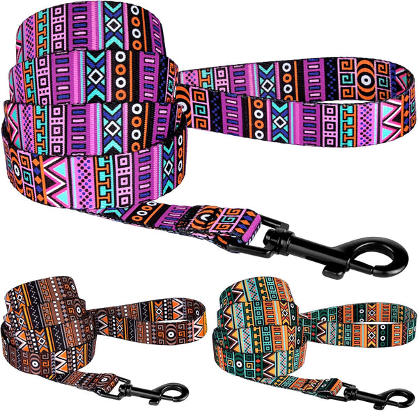 CollarDirect Aztec Dog Leash - Nylon Tribal Pattern Pet Leash for Small Medium Large Dogs, 5 FT Long
