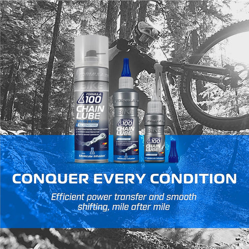 120ml (4.06 oz) All Conditions Bike Chain Lube All-Weather Lubricant for Bicycles & Electric Bikes Protects Against