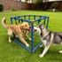 RAOPINGX (XL:19.6 19.6 Inch) Puppy Play Gym for Small Breed Dogs, Removable Hanging Toys with Bungee Straps