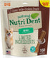 Nylabone Nutri Dent Dog Dental Chews - Natural Dog Teeth Cleaning & Breath Freshener - Filet Mignon Flavor, Mini (160