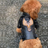 Lovelonglong Black Eagle Embroidery Dog Leather Jacket, Warm Coats for Large Medium Small Dogs, XL