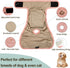 Washable Female Dog Diapers - Premium Reusable Diapers for Doggie in Heat - Highly Absorbent Dog Diapers Female for Pet