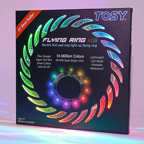TOSY Flying Ring - 36 RGB Multicolor or 12 Monocolor LEDs, Super