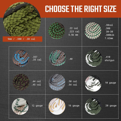 Gun Snake, Reusable and Compact Gun Cleaning Rope