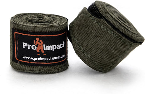 Pro Impact 180 Inch Mexican Style Boxing Hand Wraps - Stretchable Support for MMA & Combat Training