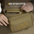 OneTigris Tactical Drop Pouch, PLUS1S Admin Pouch, Tactical Tool Pouch with Hook and Loop Panel for Tactical Vest Chest