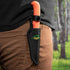 OUTDOOR EDGE Zip Blade, 4.0" Fixed Blade Hunting Knife for Skinning and Gutting, Includes Black Nylon Sheath