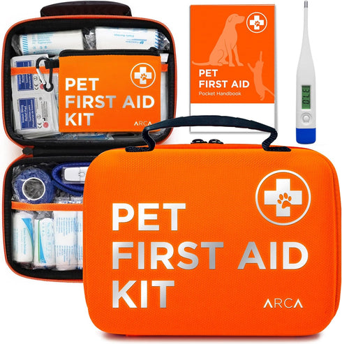 First Aid Kit - Vet Approved Dog & Cat Emergency Supplies for Travel and Outdoor Use