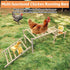 Hamiledyi Sloped Chicken Perch for Coop - Climbable Roosting Perch with Playground Design, Encourages Natural Exercise