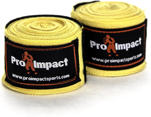 Pro Impact 180 Inch Mexican Style Boxing Hand Wraps, Stretchable Wrist & Knuckle Support for MMA