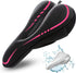 Narrow Gel Bike Seat Cushion, Extra Soft Comfy Bicycle Seat Cover with Extra Memory Foam & Gel for All Bikes