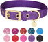 Blueberry Pet Designer Adjustable Dog Collar - Mixed Metallic Thread in Dazzling Tinsel Purple for Small Breed