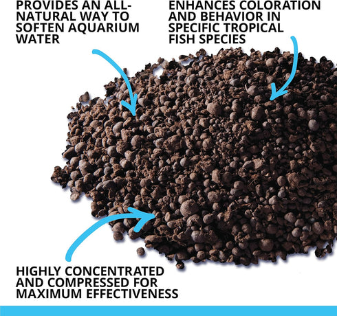 Fluval Aquatic Peat Granules, Chemical Filter Media for Freshwater Aquariums, Water Softener, 17.6 oz., A1465