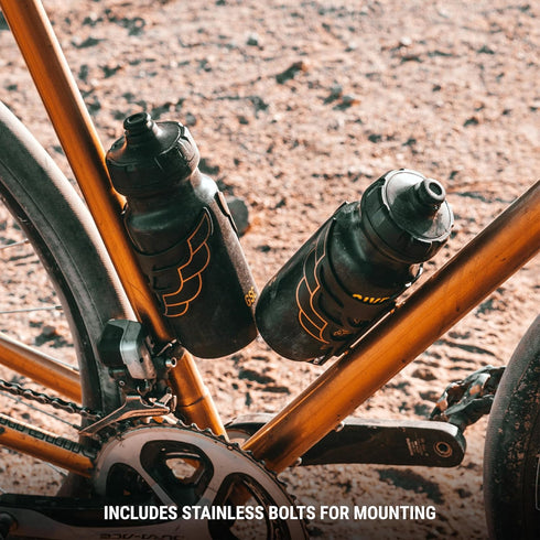 Portland Design Works Owl Cage - Lightweight Water Bottle Holder for Bikes, Snowy Owl
