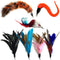 Pet Fit For Life 7 Piece Replacement Feathers and Soft Furry for Interactive Cat and Kitten Toy Wands
