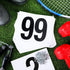6 7.5 Inch Running Bib Numbers with Safety Pins for Marathon Sports Competition Events Tearproof Waterproof, x