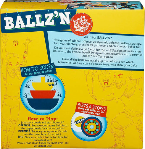 2-6 Little Kids Ballz'n | The Fast Paced Pong Ball Bouncing Trick Shots Game for Tipsy Adults and Family Night Fun